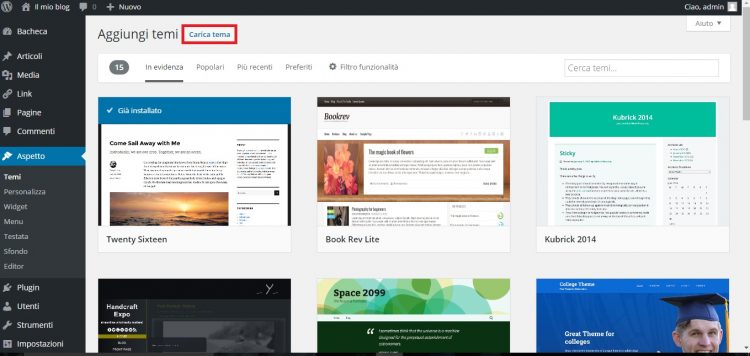 tema wordpress professionale