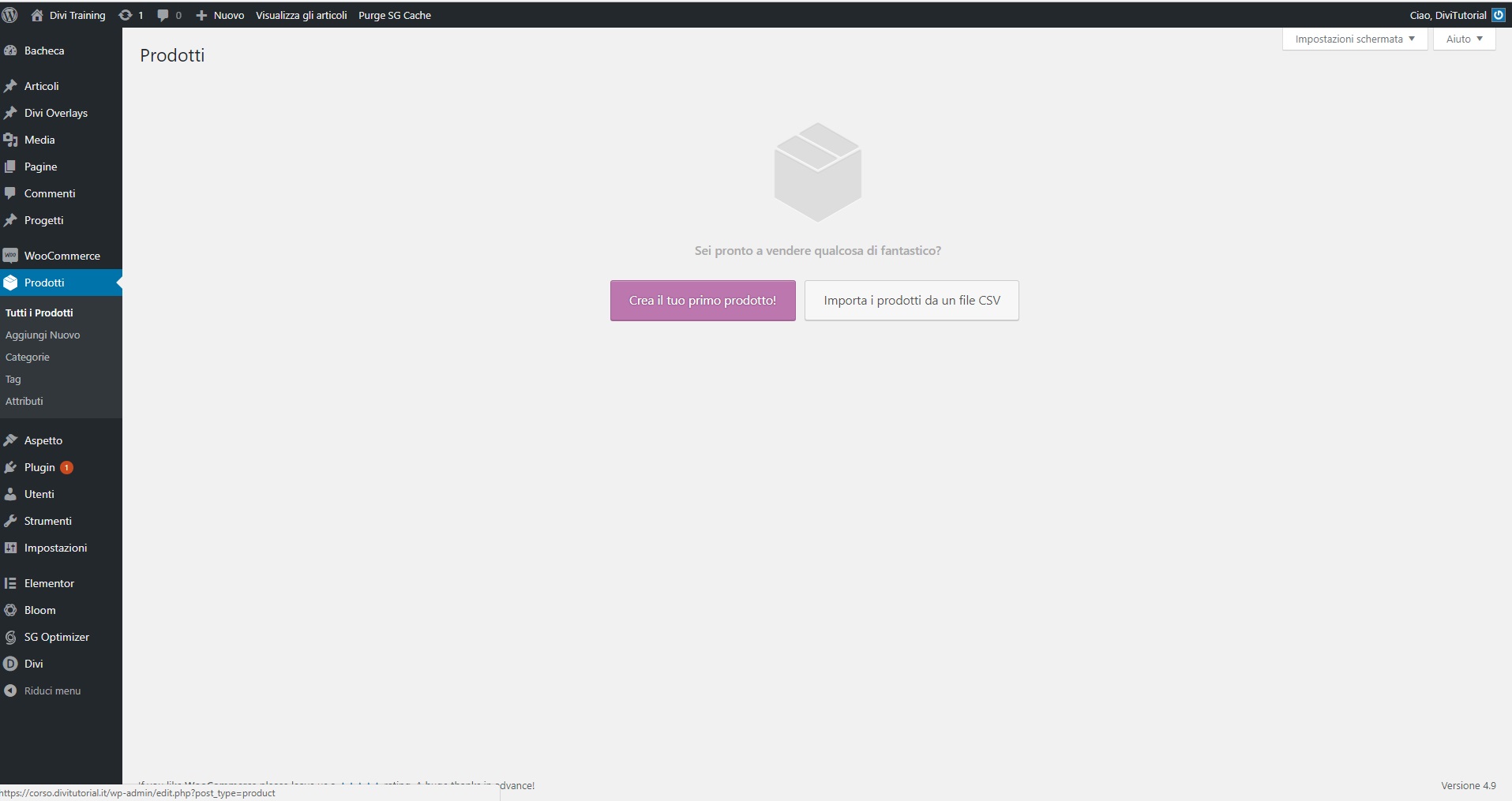 Woocommerce Prodotti