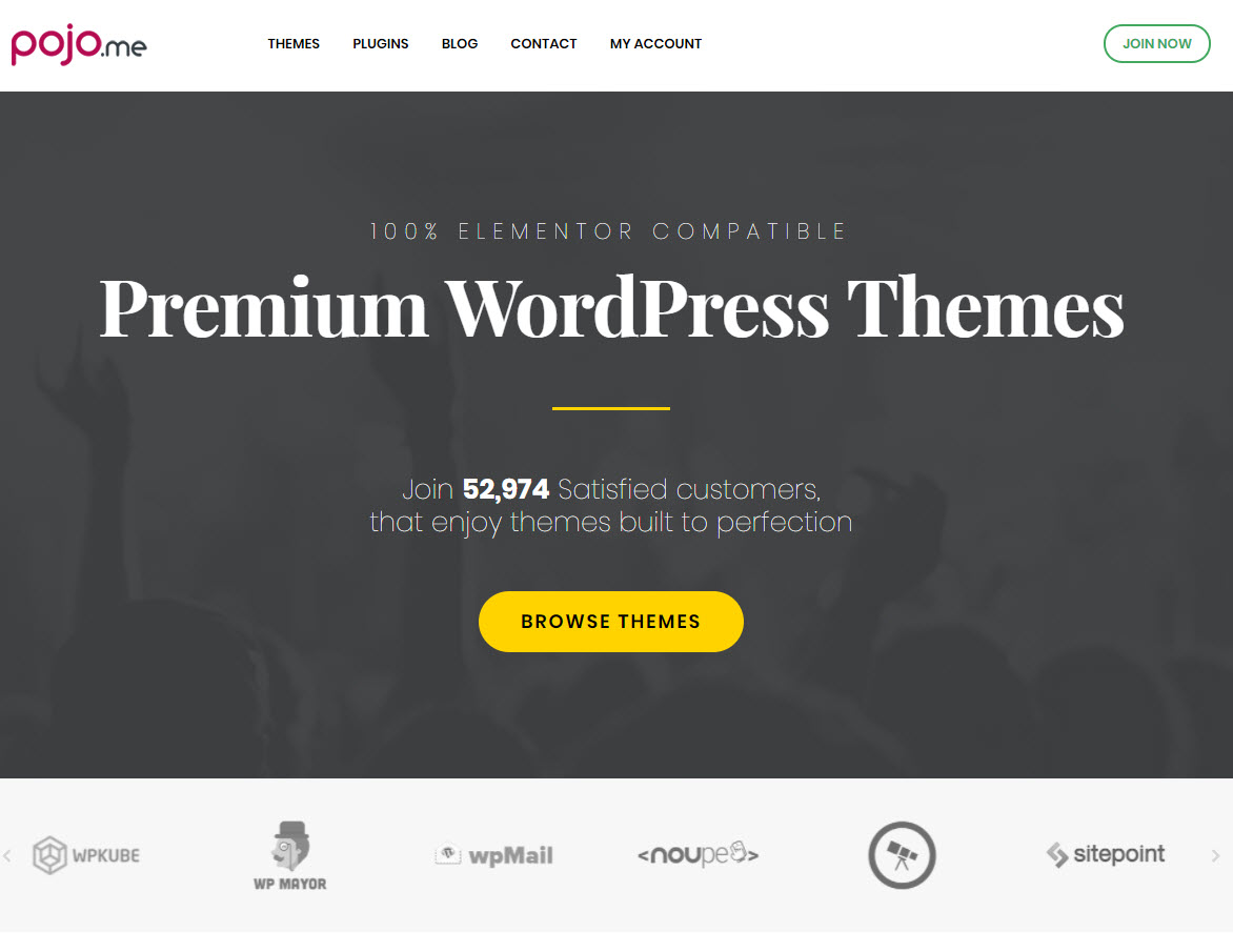 Elementor pojo.me themes