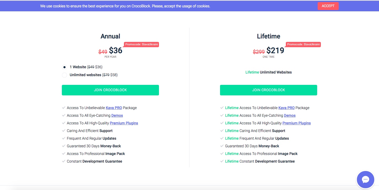 Crocoblock pricing