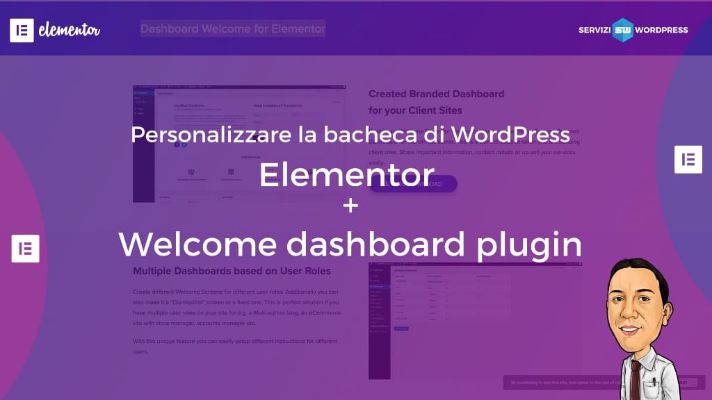 WP dashboard Elementor