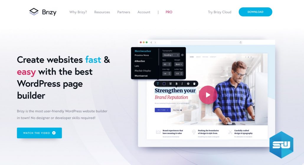 Brizy WordPress page builder